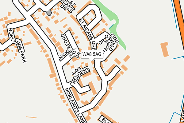 WA8 5AG map - OS OpenMap – Local (Ordnance Survey)