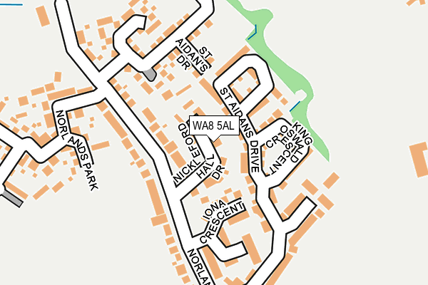 WA8 5AL map - OS OpenMap – Local (Ordnance Survey)