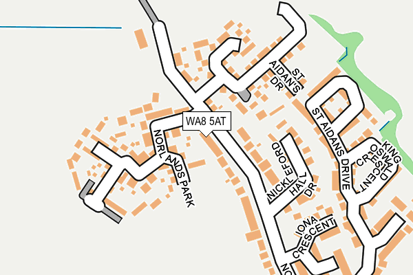 WA8 5AT map - OS OpenMap – Local (Ordnance Survey)