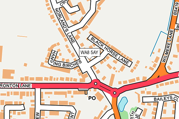 WA8 5AY map - OS OpenMap – Local (Ordnance Survey)