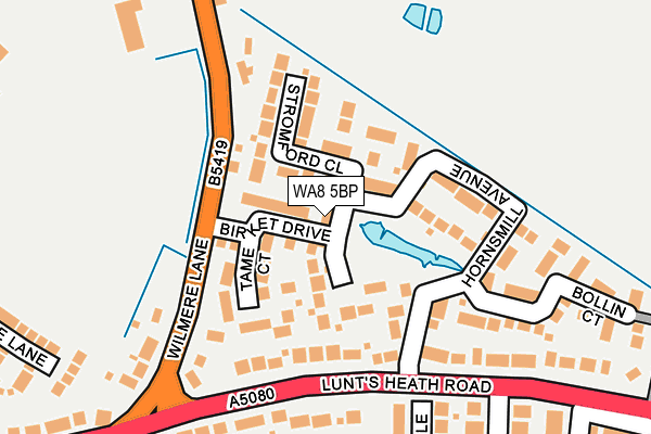 WA8 5BP map - OS OpenMap – Local (Ordnance Survey)