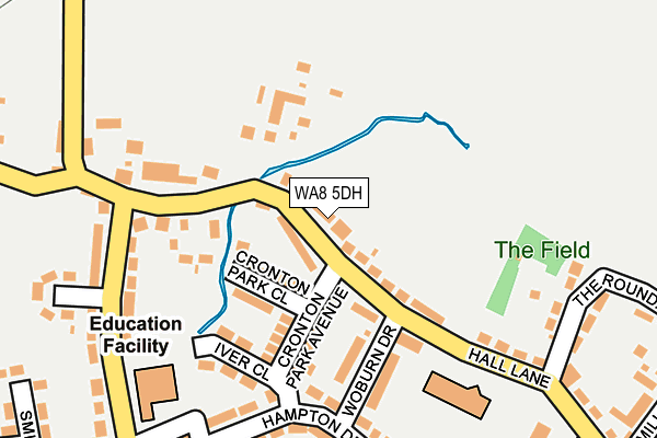 WA8 5DH map - OS OpenMap – Local (Ordnance Survey)