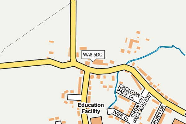 WA8 5DQ map - OS OpenMap – Local (Ordnance Survey)