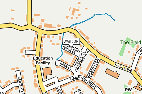 WA8 5DR map - OS OpenMap – Local (Ordnance Survey)