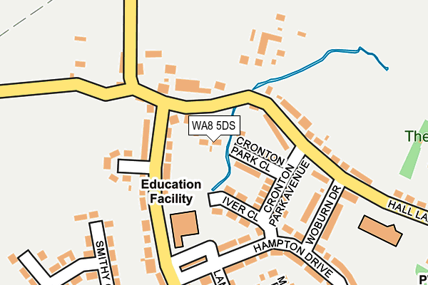 WA8 5DS map - OS OpenMap – Local (Ordnance Survey)