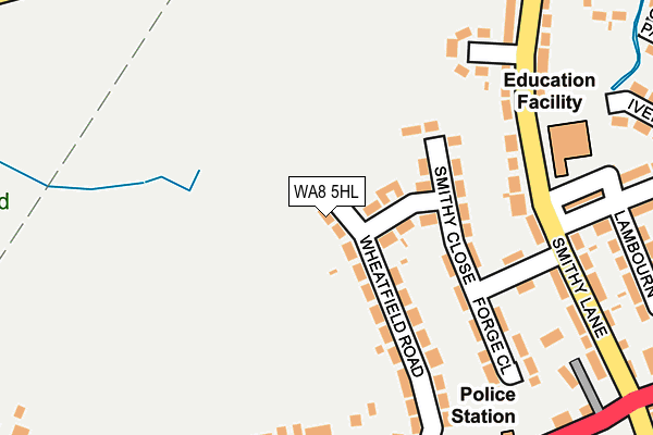 WA8 5HL map - OS OpenMap – Local (Ordnance Survey)