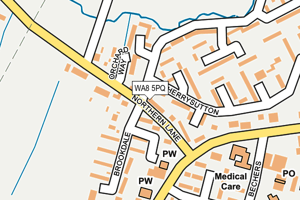 WA8 5PQ map - OS OpenMap – Local (Ordnance Survey)