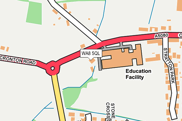 WA8 5QL map - OS OpenMap – Local (Ordnance Survey)