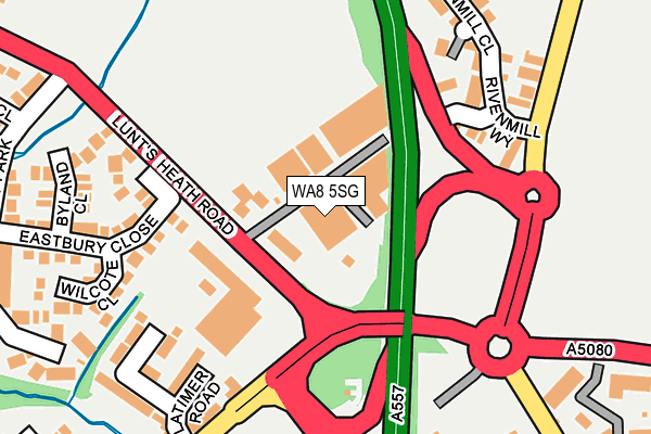WA8 5SG map - OS OpenMap – Local (Ordnance Survey)