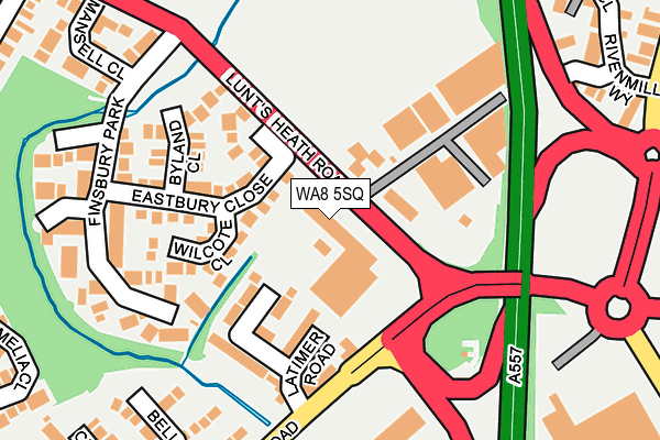 WA8 5SQ map - OS OpenMap – Local (Ordnance Survey)