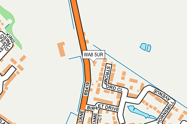 WA8 5UR map - OS OpenMap – Local (Ordnance Survey)