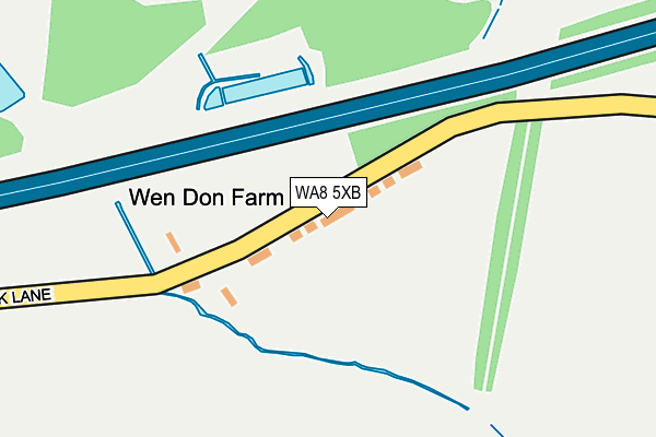 WA8 5XB map - OS OpenMap – Local (Ordnance Survey)