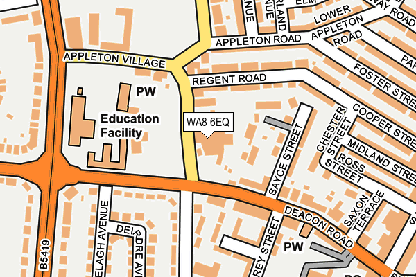Map of VILLAGE KITCHEN WIDNES LIMITED at local scale