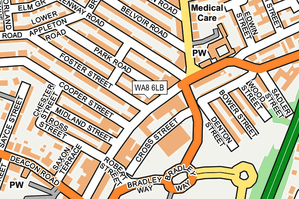 Map of STYLE HAIR CUT(WIDNES) LTD at local scale
