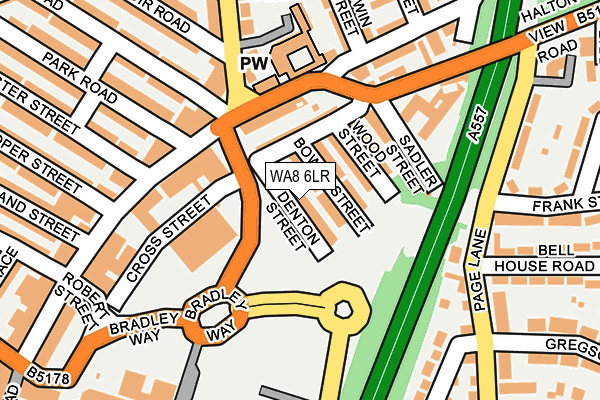 WA8 6LR map - OS OpenMap – Local (Ordnance Survey)