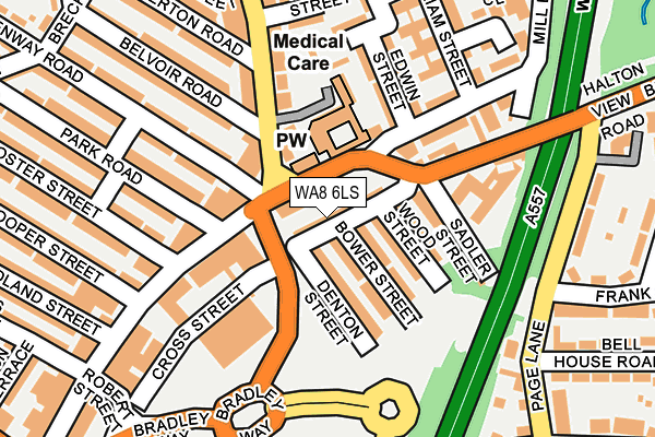 WA8 6LS map - OS OpenMap – Local (Ordnance Survey)