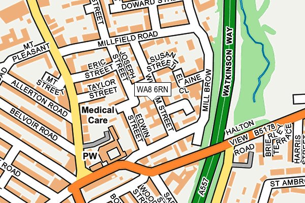 WA8 6RN map - OS OpenMap – Local (Ordnance Survey)