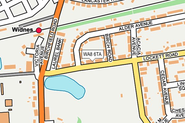 WA8 6TA map - OS OpenMap – Local (Ordnance Survey)