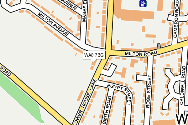 WA8 7BG map - OS OpenMap – Local (Ordnance Survey)