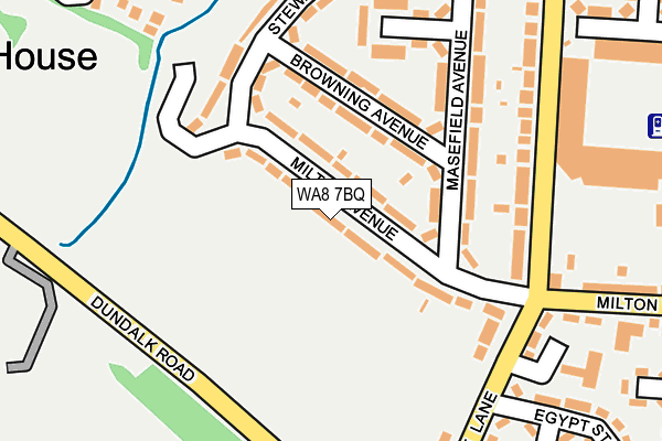 WA8 7BQ map - OS OpenMap – Local (Ordnance Survey)