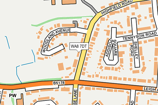 WA8 7DT map - OS OpenMap – Local (Ordnance Survey)
