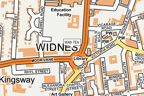 WA8 7EA map - OS OpenMap – Local (Ordnance Survey)