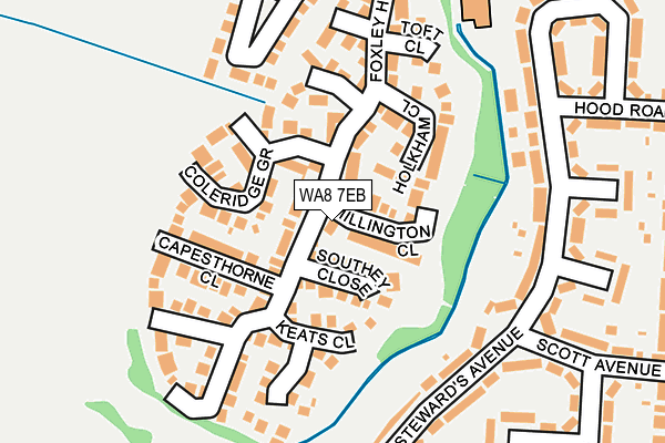 WA8 7EB map - OS OpenMap – Local (Ordnance Survey)