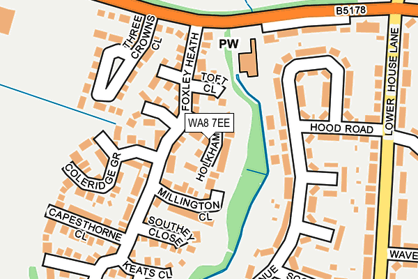 WA8 7EE map - OS OpenMap – Local (Ordnance Survey)