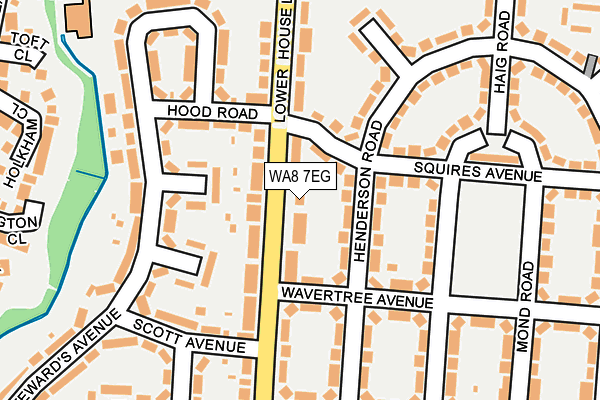 WA8 7EG map - OS OpenMap – Local (Ordnance Survey)