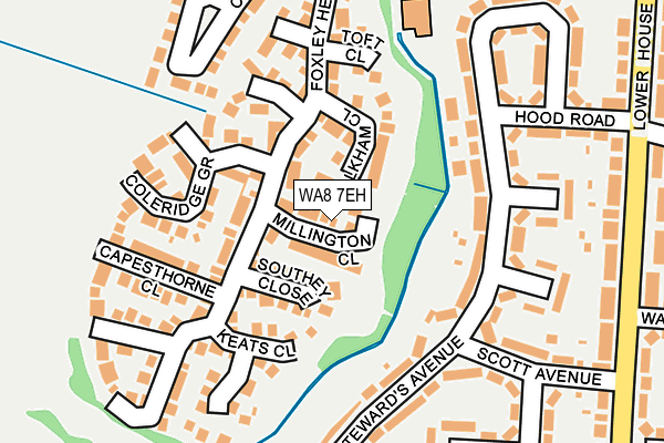 WA8 7EH map - OS OpenMap – Local (Ordnance Survey)