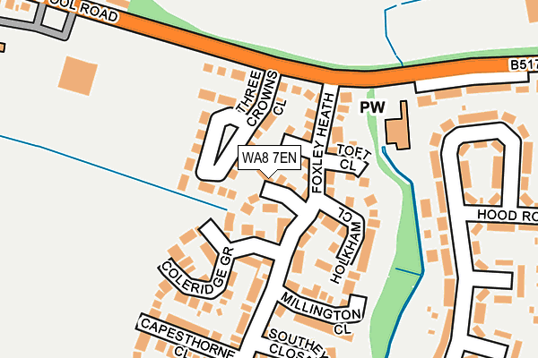 WA8 7EN map - OS OpenMap – Local (Ordnance Survey)