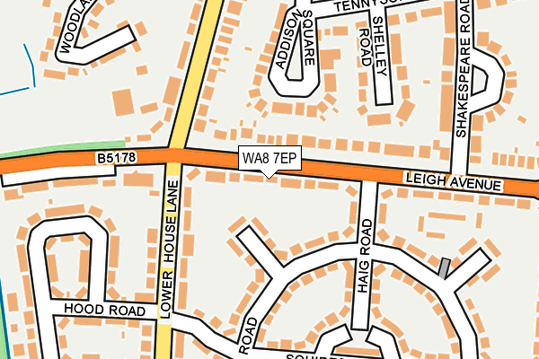 WA8 7EP map - OS OpenMap – Local (Ordnance Survey)