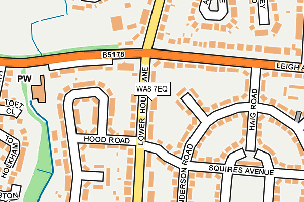 WA8 7EQ map - OS OpenMap – Local (Ordnance Survey)
