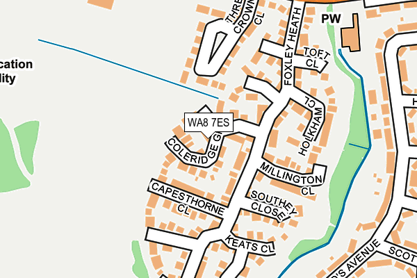 WA8 7ES map - OS OpenMap – Local (Ordnance Survey)