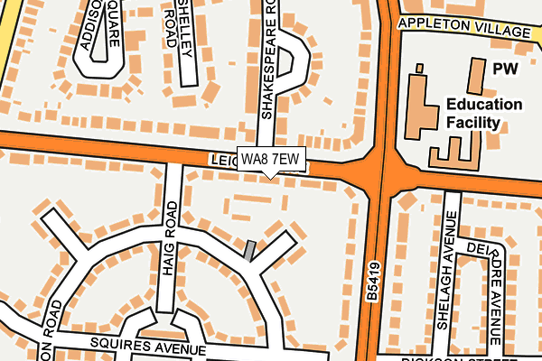 WA8 7EW map - OS OpenMap – Local (Ordnance Survey)