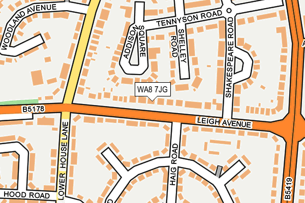 WA8 7JG map - OS OpenMap – Local (Ordnance Survey)