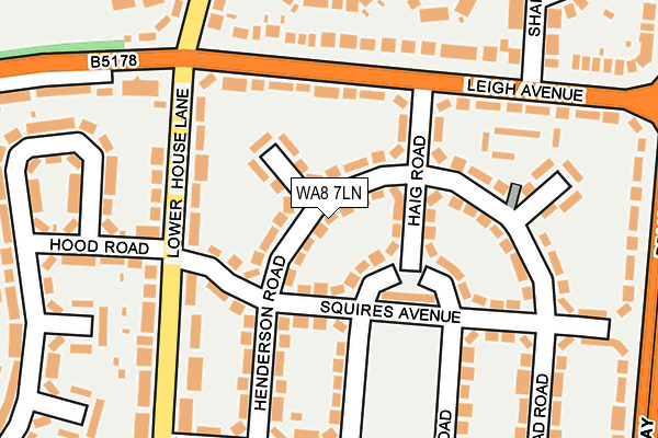 WA8 7LN map - OS OpenMap – Local (Ordnance Survey)