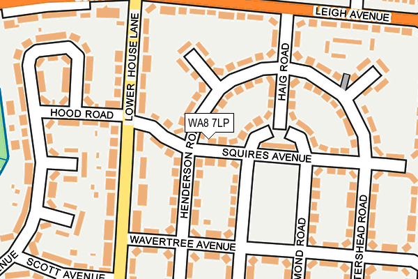 WA8 7LP map - OS OpenMap – Local (Ordnance Survey)