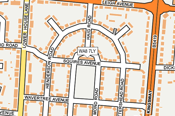 WA8 7LY map - OS OpenMap – Local (Ordnance Survey)