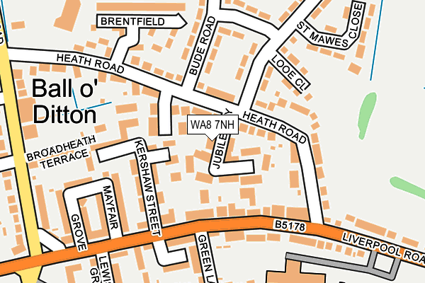 WA8 7NH map - OS OpenMap – Local (Ordnance Survey)