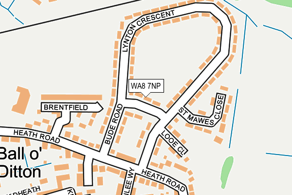 WA8 7NP map - OS OpenMap – Local (Ordnance Survey)