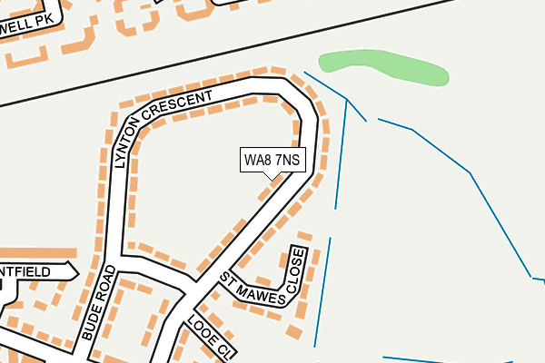 WA8 7NS map - OS OpenMap – Local (Ordnance Survey)