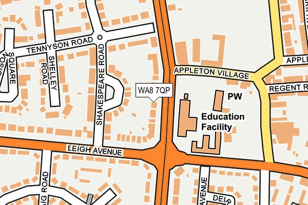 WA8 7QP map - OS OpenMap – Local (Ordnance Survey)