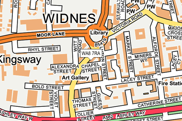 WA8 7RA map - OS OpenMap – Local (Ordnance Survey)