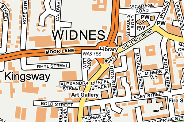 WA8 7SS map - OS OpenMap – Local (Ordnance Survey)