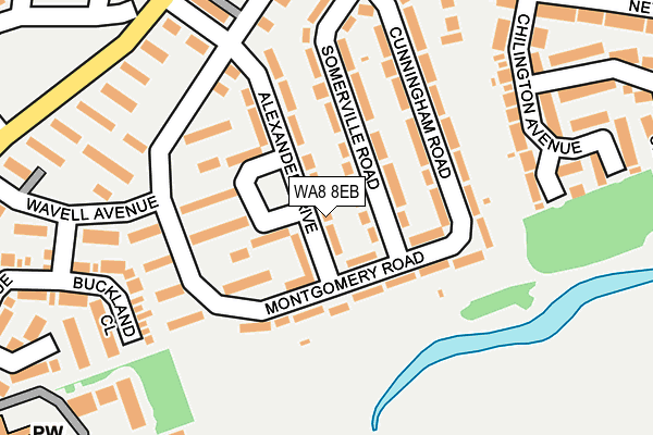 WA8 8EB map - OS OpenMap – Local (Ordnance Survey)