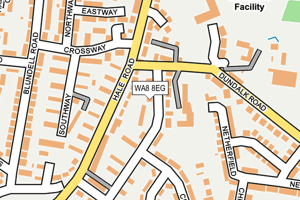 WA8 8EG map - OS OpenMap – Local (Ordnance Survey)