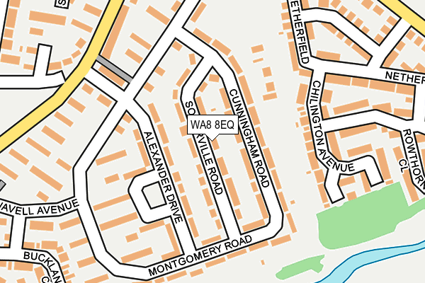 WA8 8EQ map - OS OpenMap – Local (Ordnance Survey)