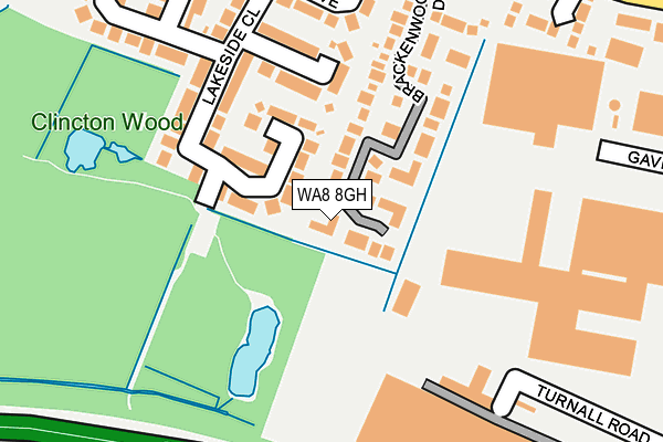 WA8 8GH map - OS OpenMap – Local (Ordnance Survey)