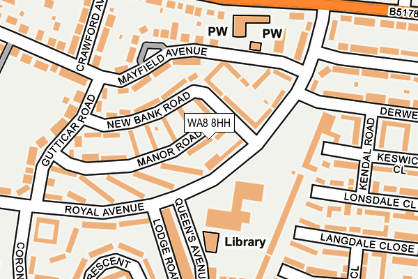 WA8 8HH map - OS OpenMap – Local (Ordnance Survey)
